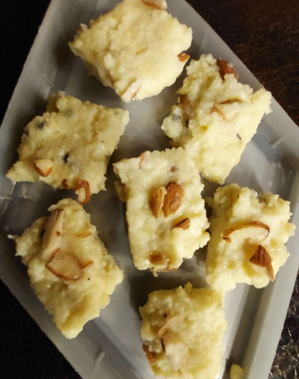 Kalakand (paneer + whey)