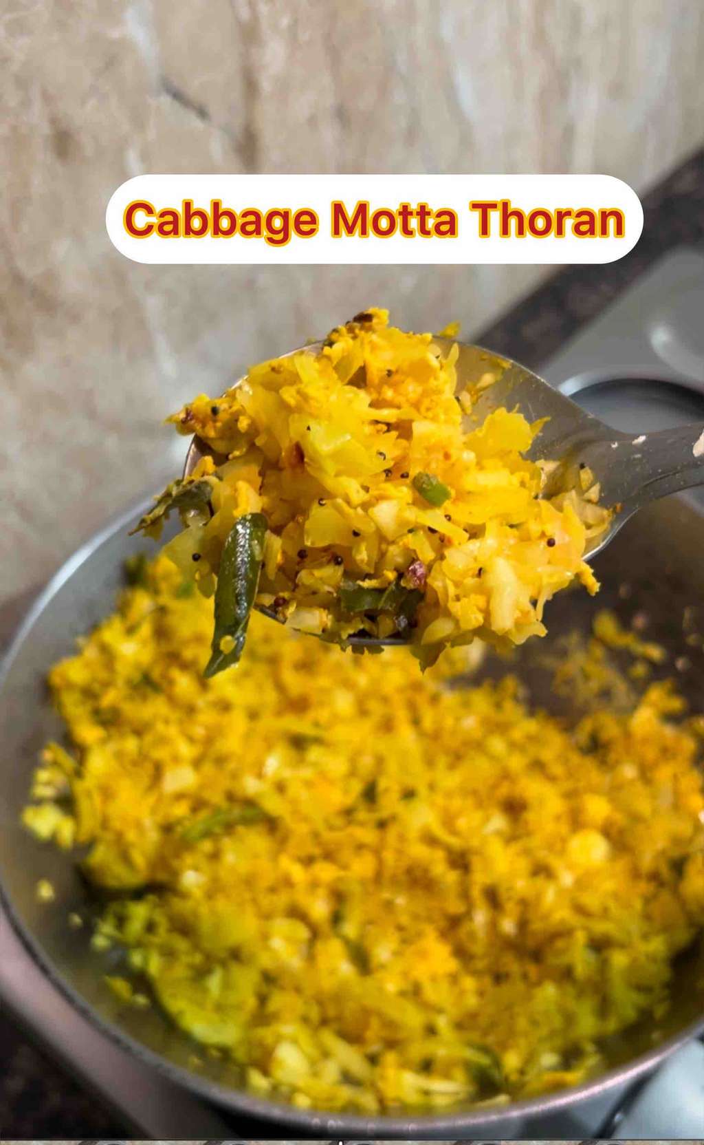 Cabbage Mota Thoran