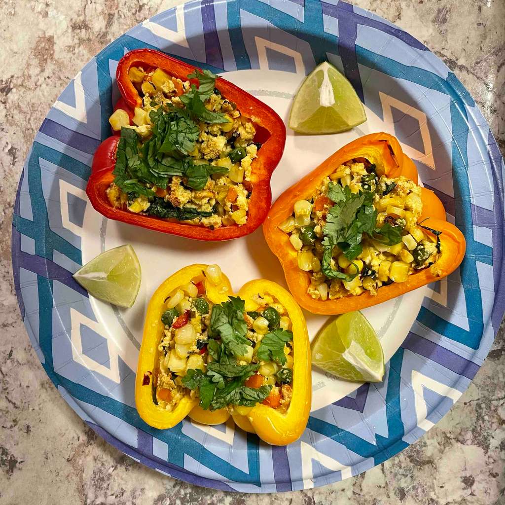 Panner Stuffed Peppers 
