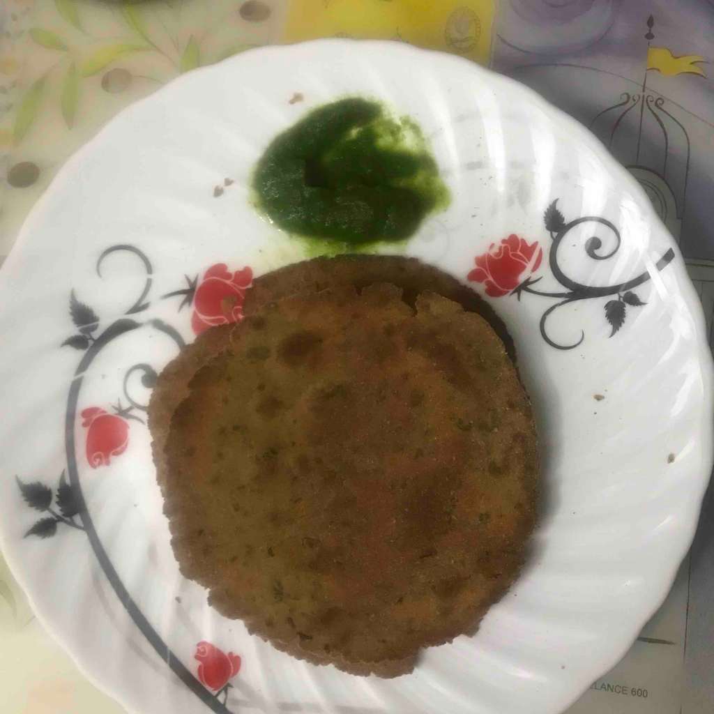 Soya Khakhara with coriander chutney !