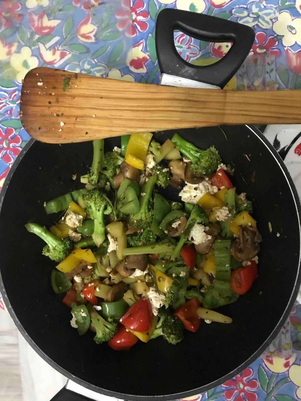 herbed mushrooms and cottage cheese 