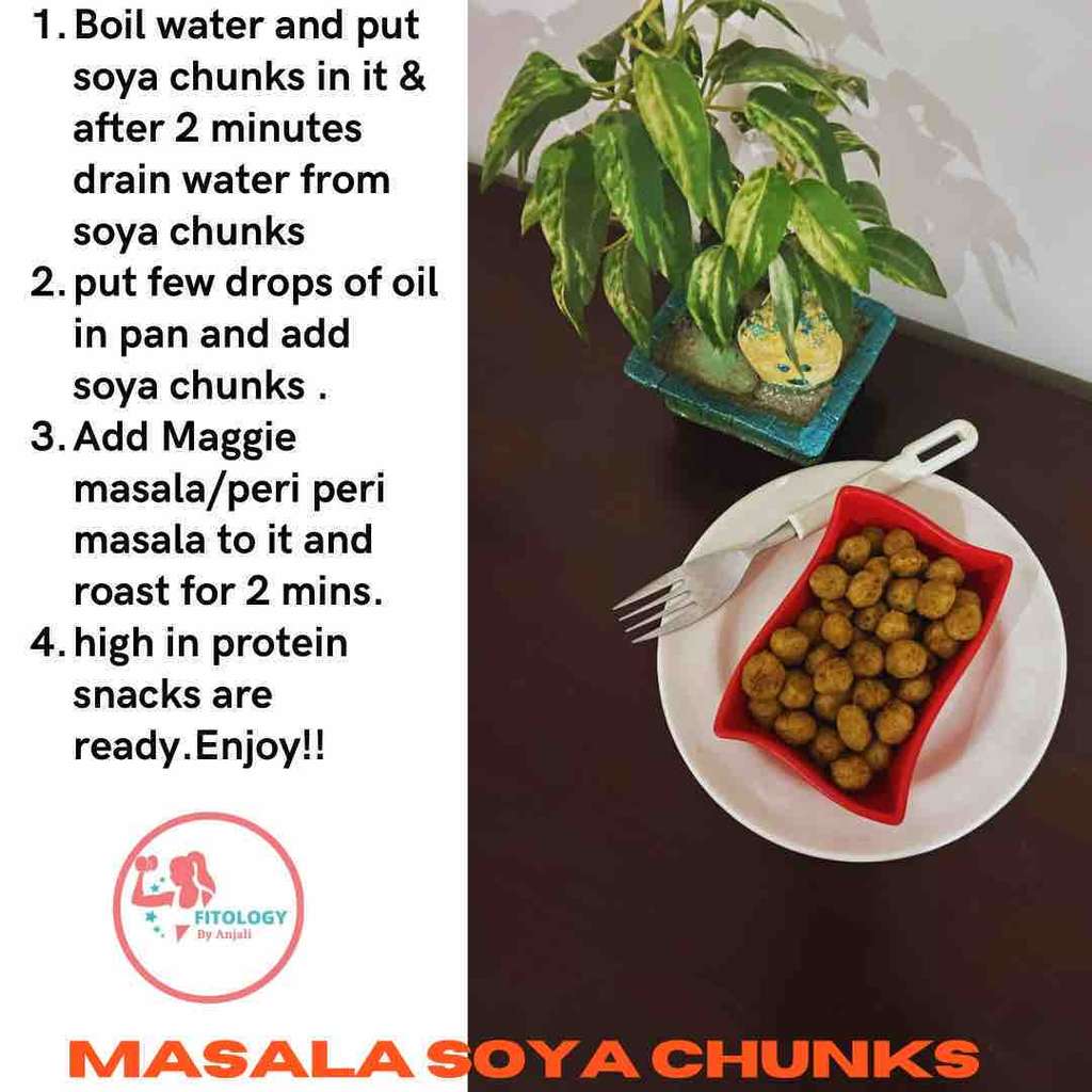 Masala soya chunks