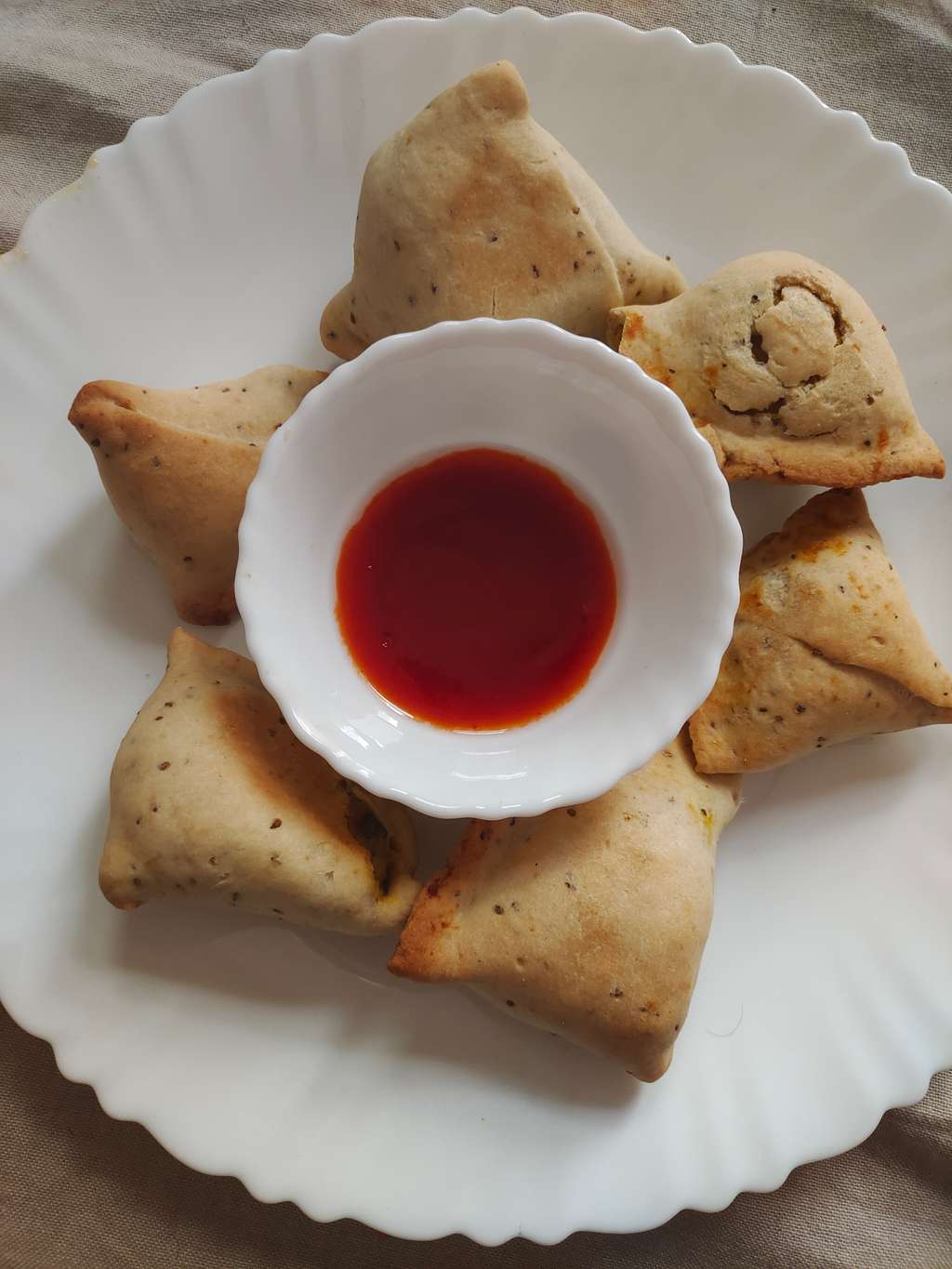 Baked Soya Samosa