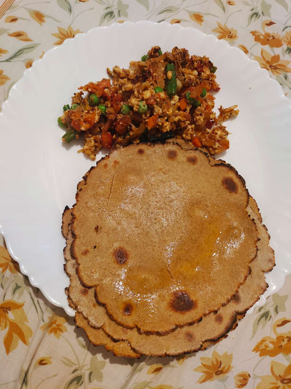  Soya Roti and Paneer Bhurji