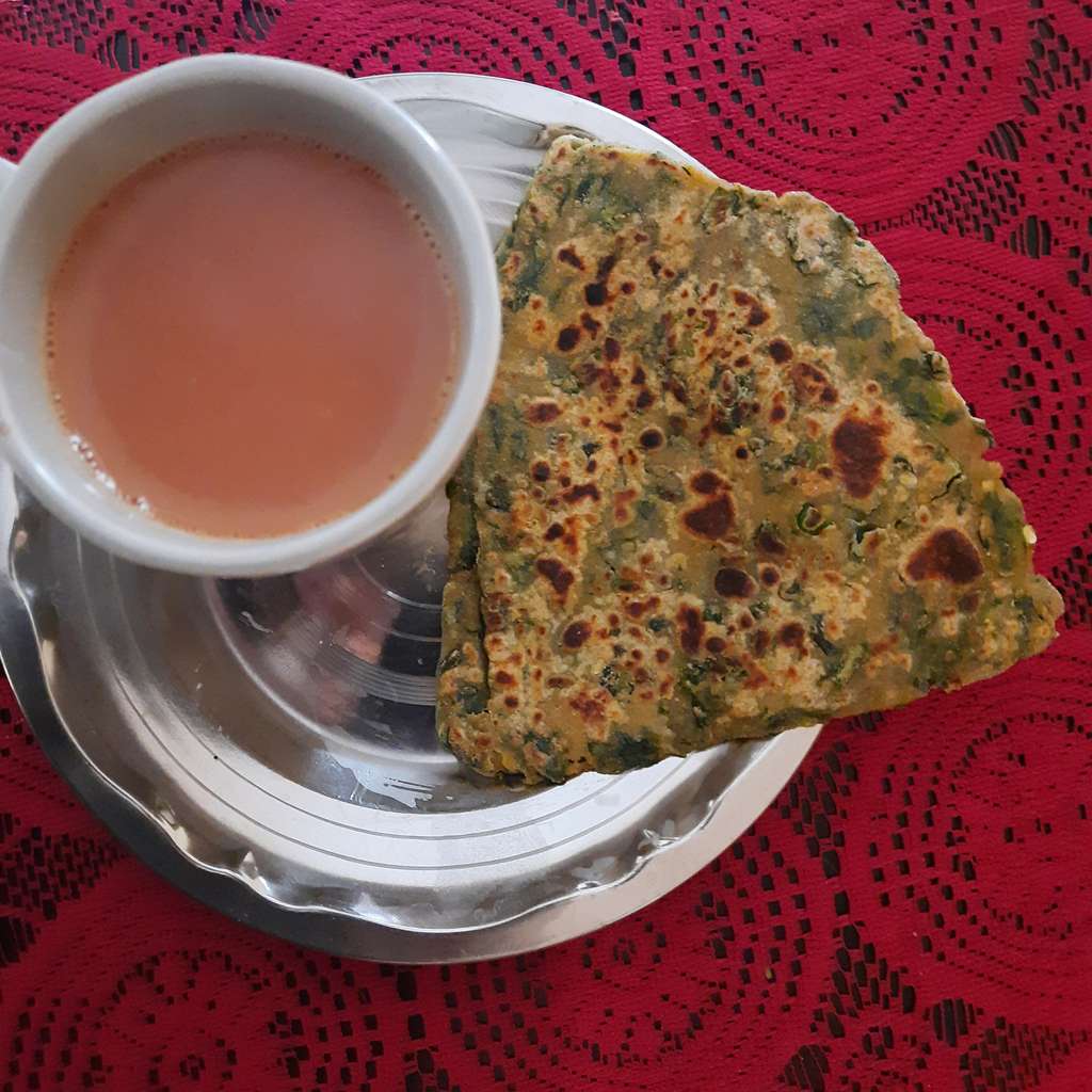 soya methi (fenugreek)paratha