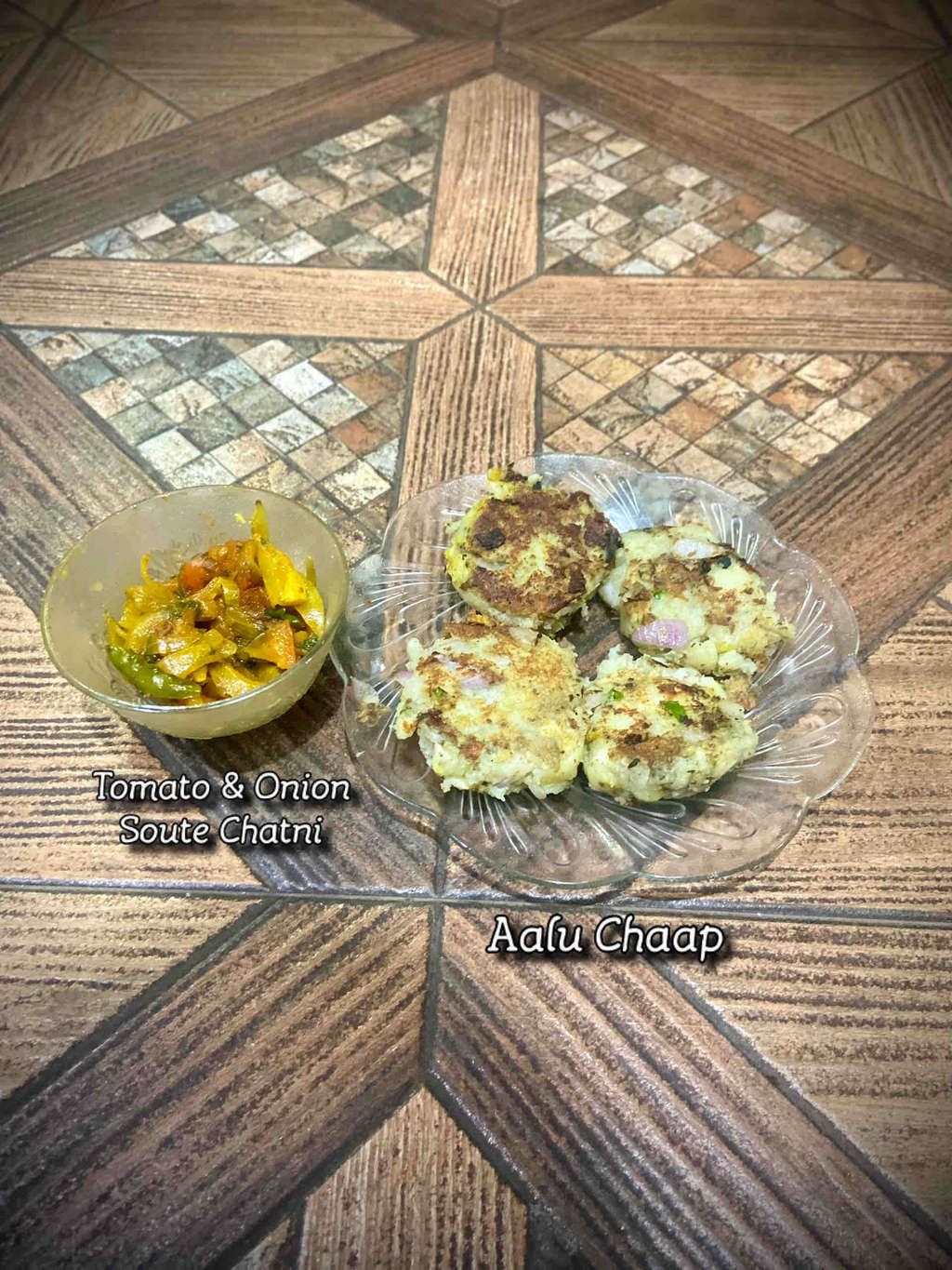 AALU CHAAP & TOMATO-ONION CHATNI ✌🏻
