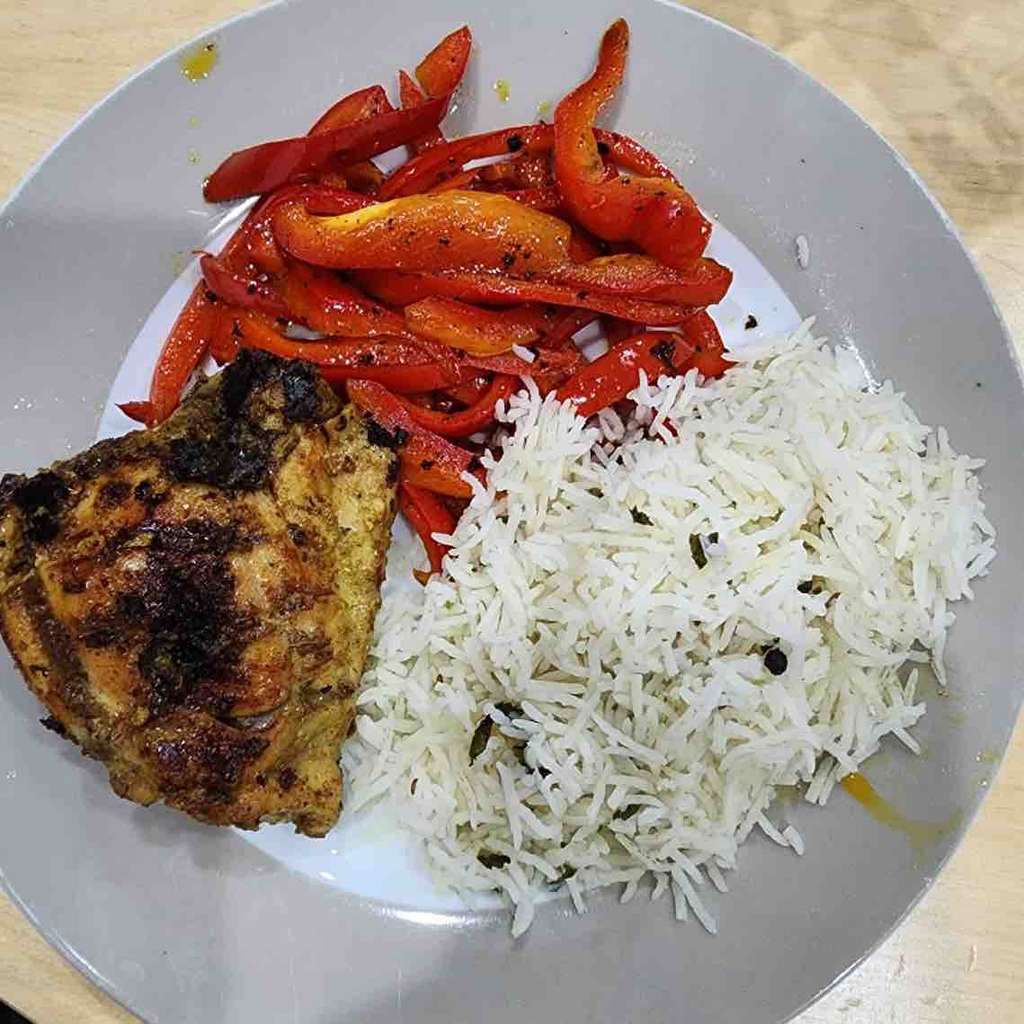 Grilled chicken rice diet meal Idea