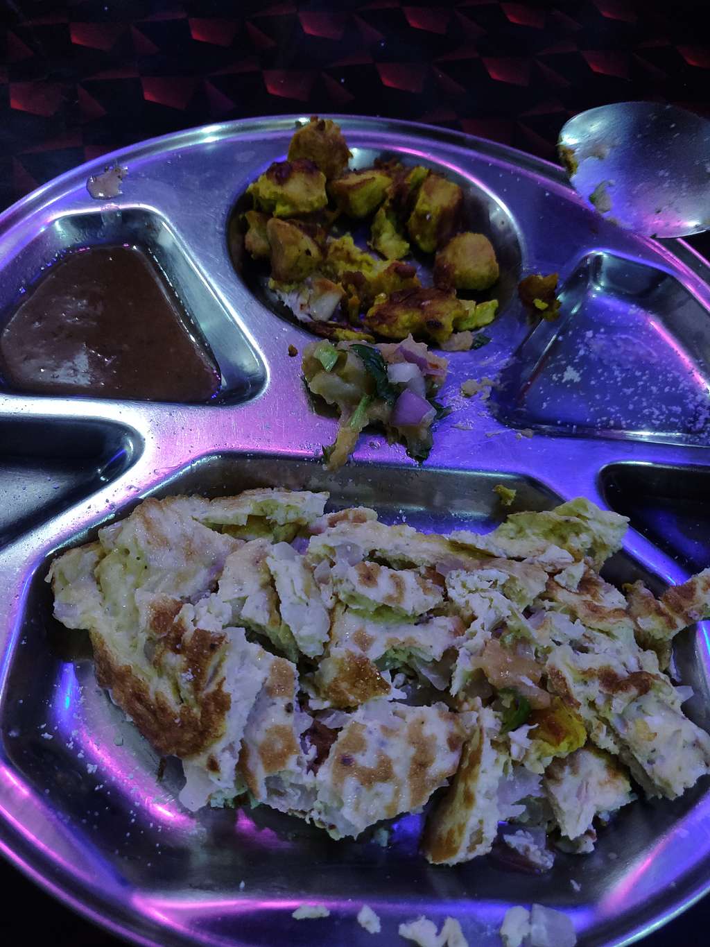 chicken with scrambled egg