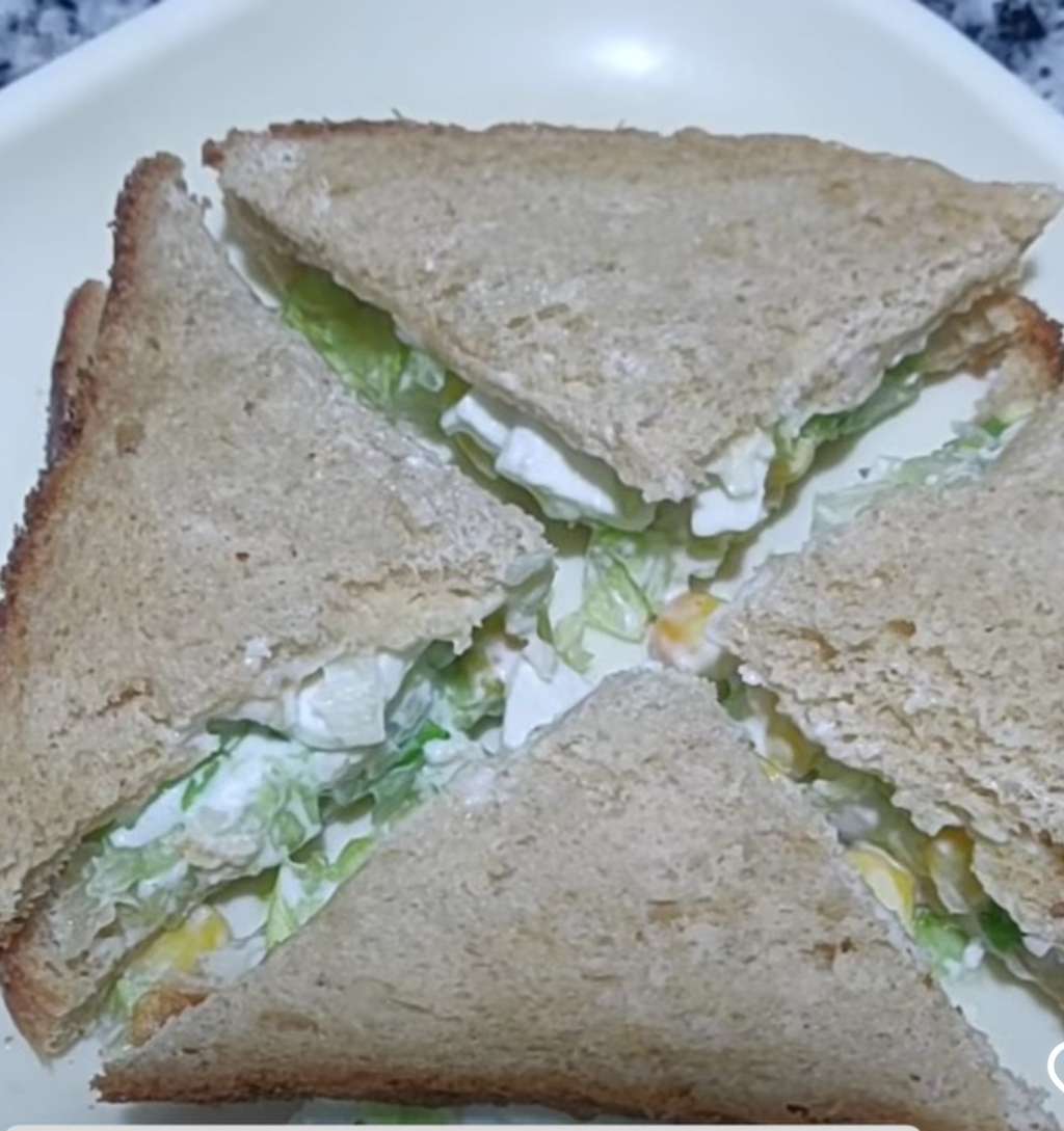 Paneer corn sandwich 