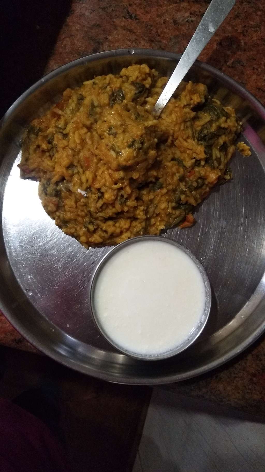 Methi-Palak Dal Rice