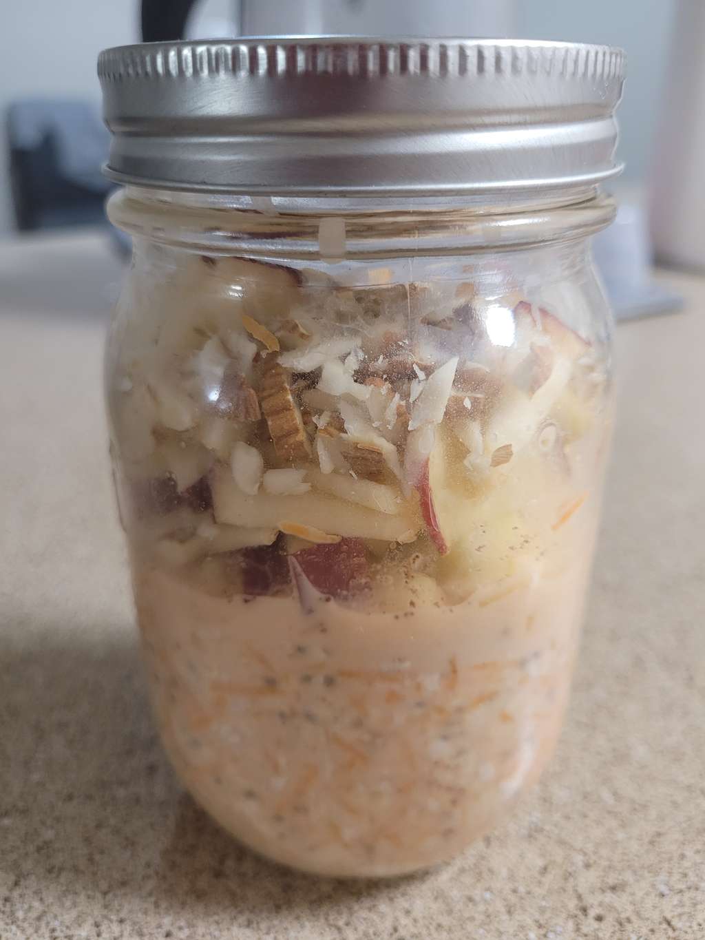Carrot Cake Protein Overnight Oats
