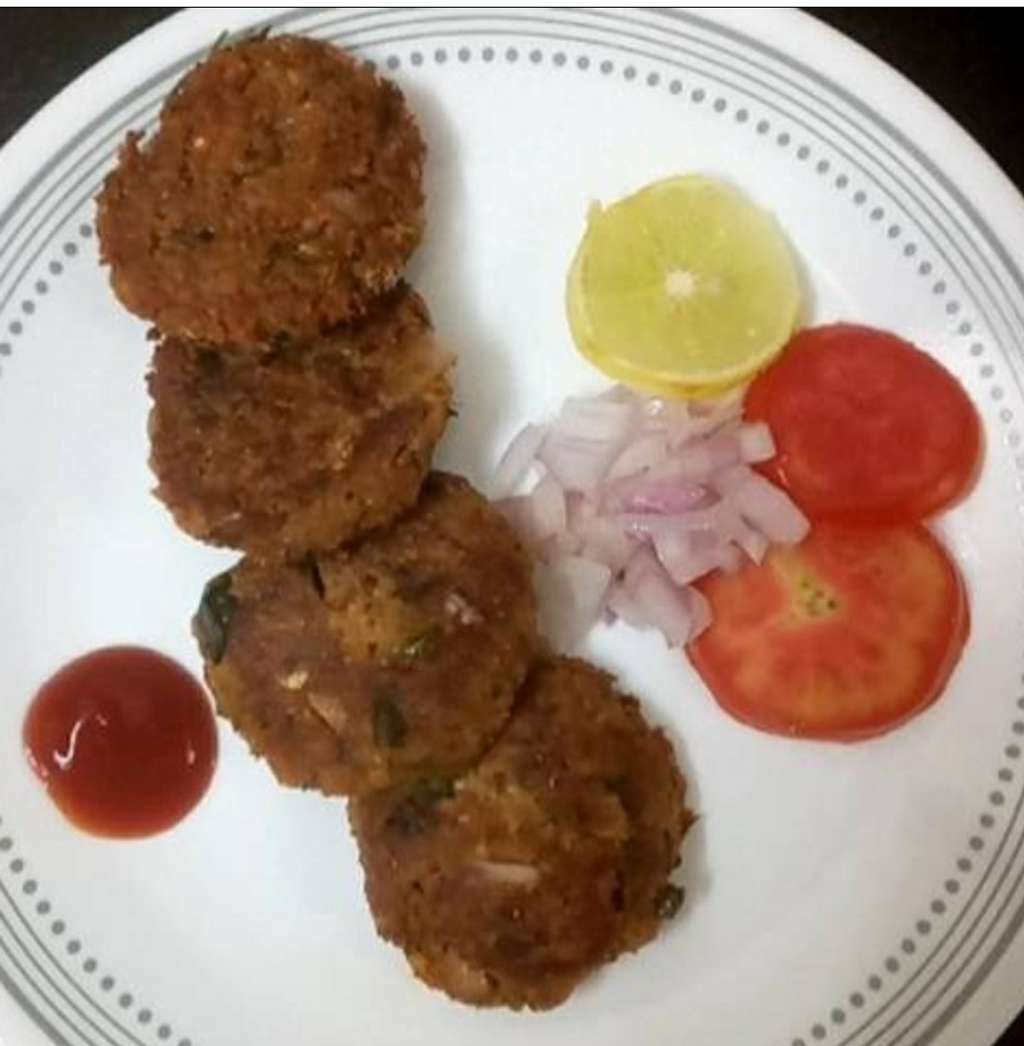 soya sprouted  moong tikkie