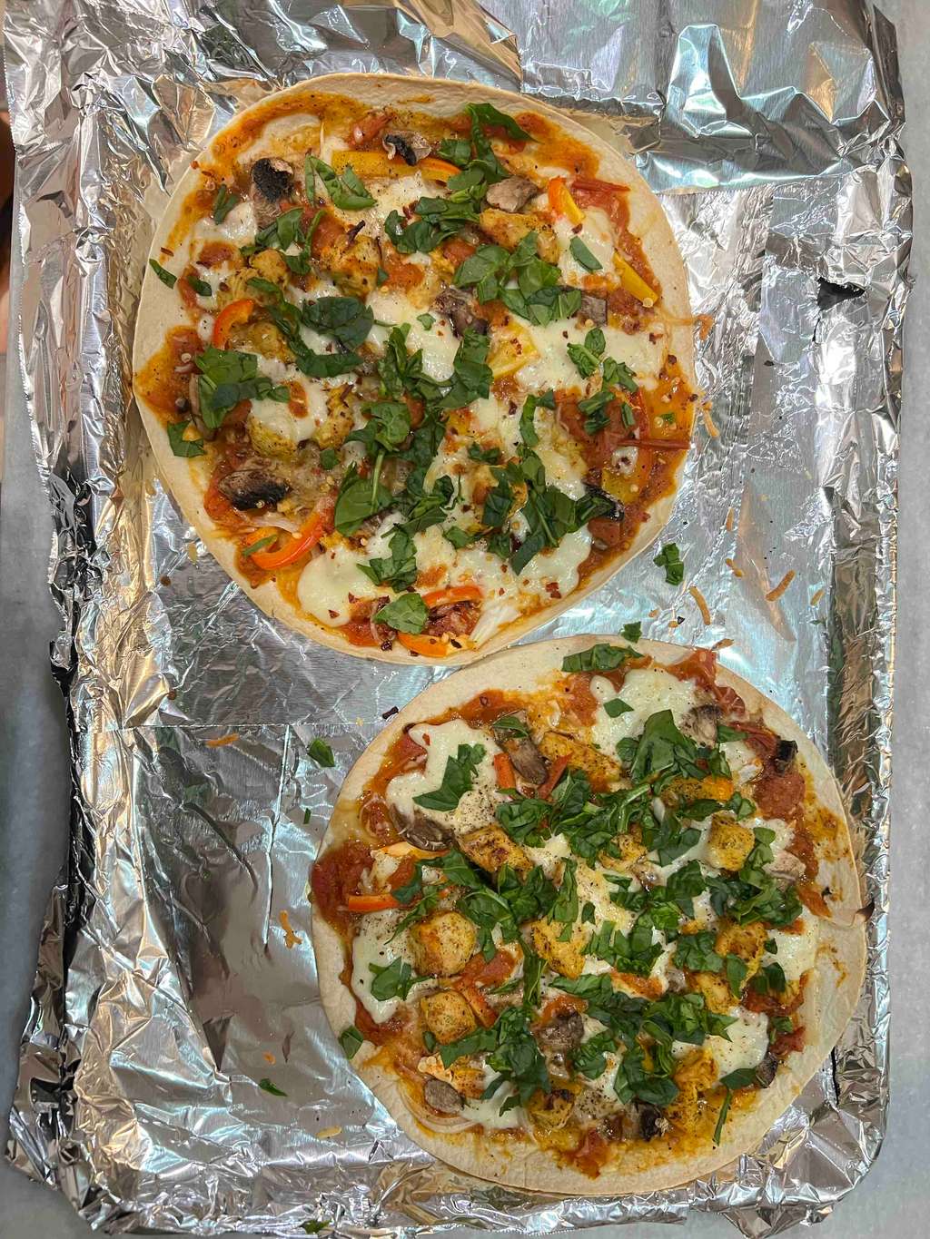 Tortilla/Roti pizza