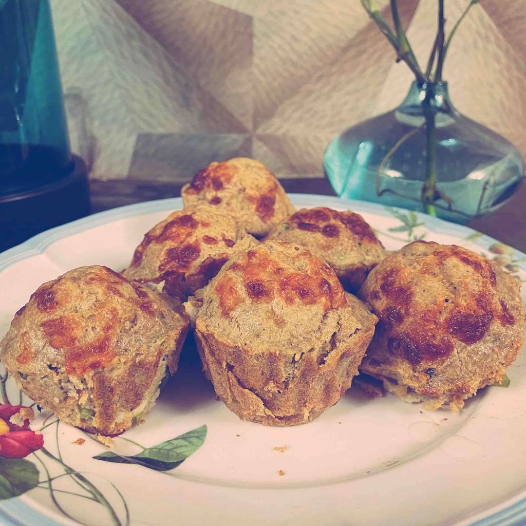 high protein muffins - egg soya paneer 