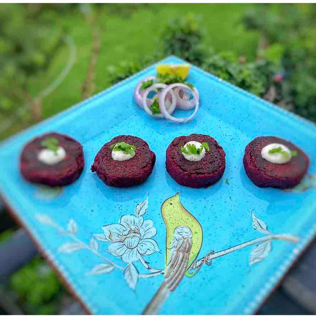 Beetroot Soya Kebabs