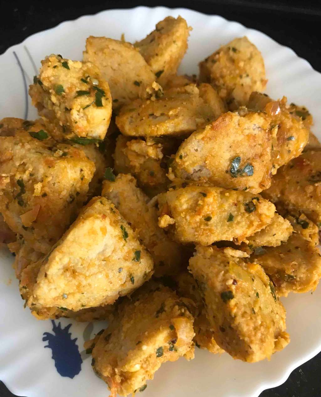 Soya idli fry