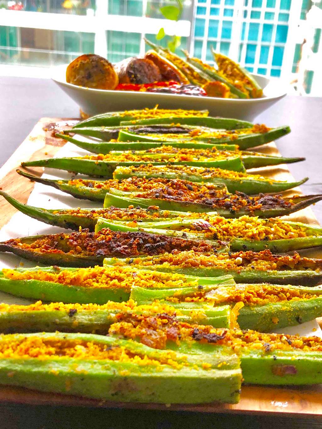 stuffed Okra ( bharwan bhindi )