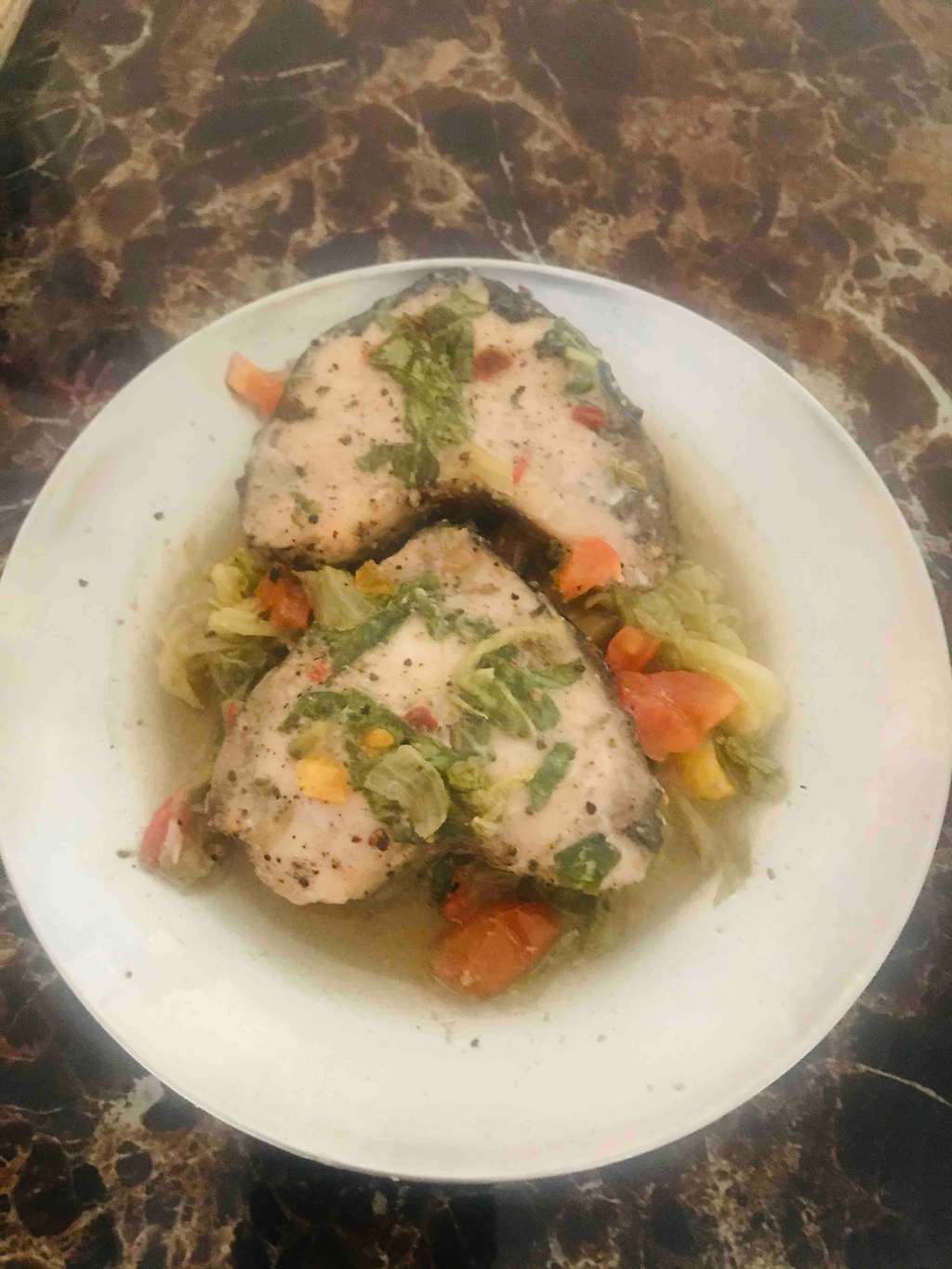 Baked fish