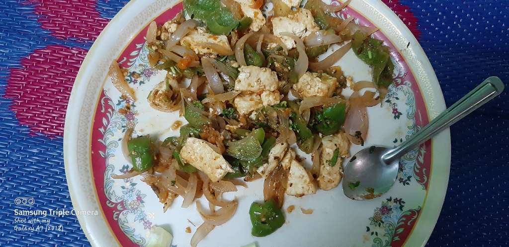 roasted paneer and veggies 