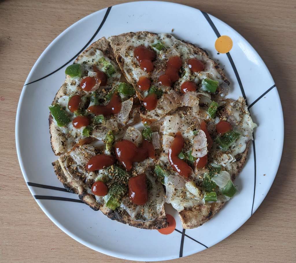 Thin Crust Roti Pizza