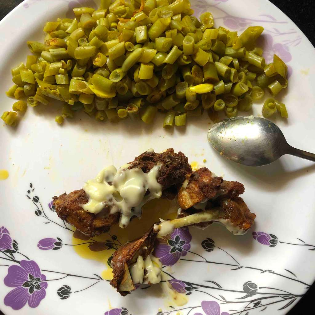 Quick cheese Keto chicken and Beans