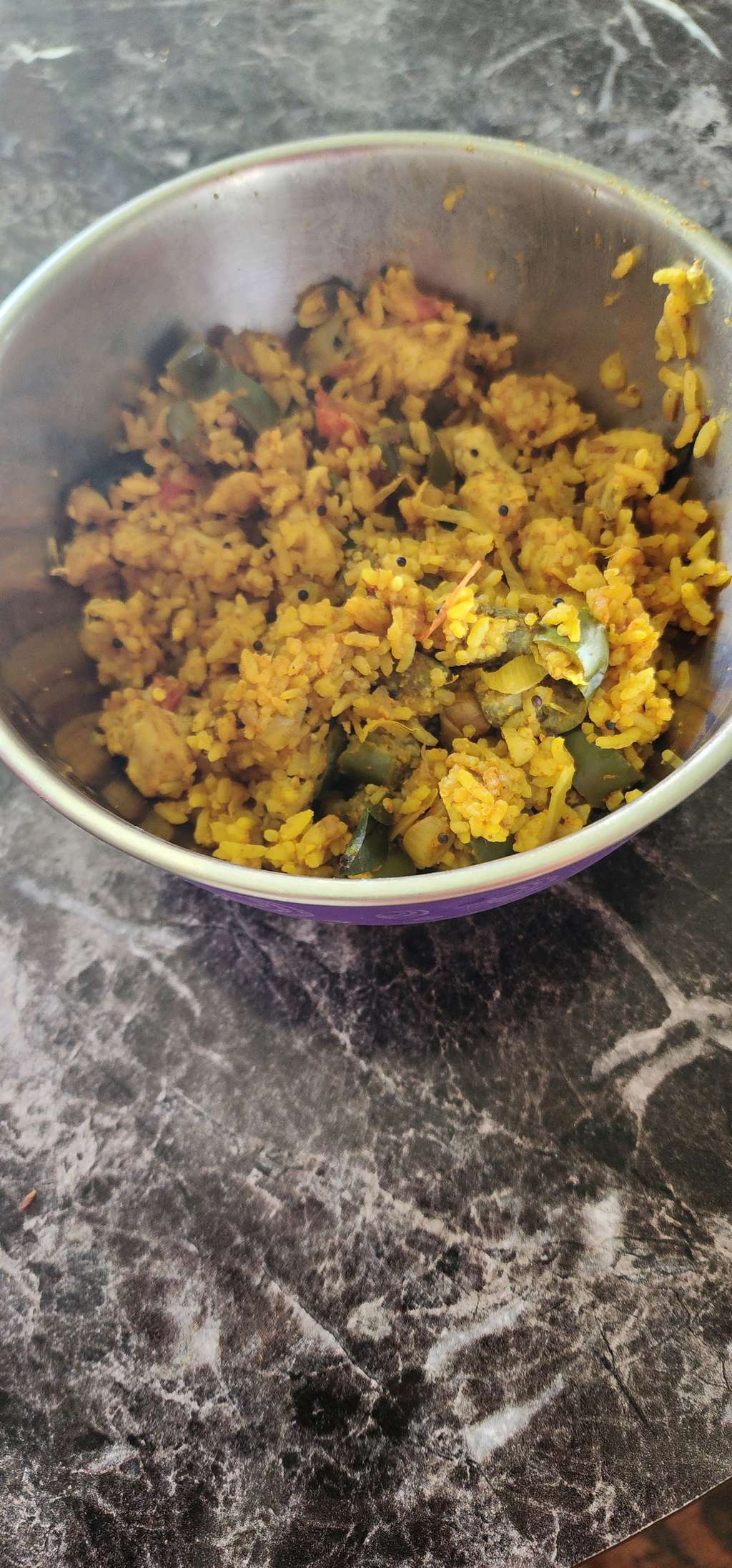 Chicken Vangi Bath( Chicken Brinjal Rice)