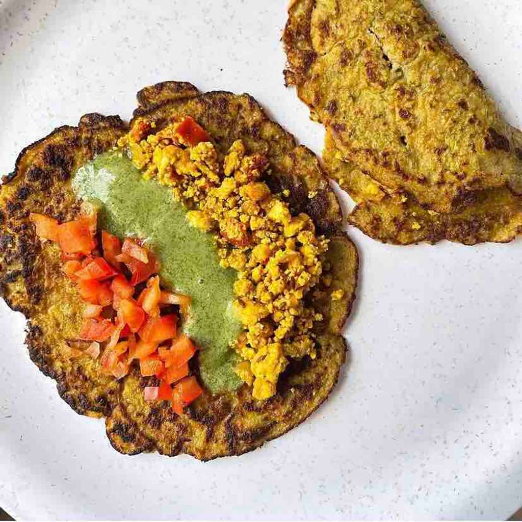 Sprouted Green Dal Cheela 🥗