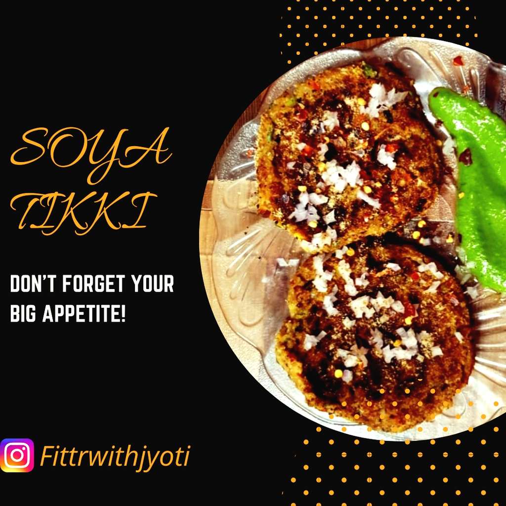 Soya Tikki ( chatpati bhook k liye)