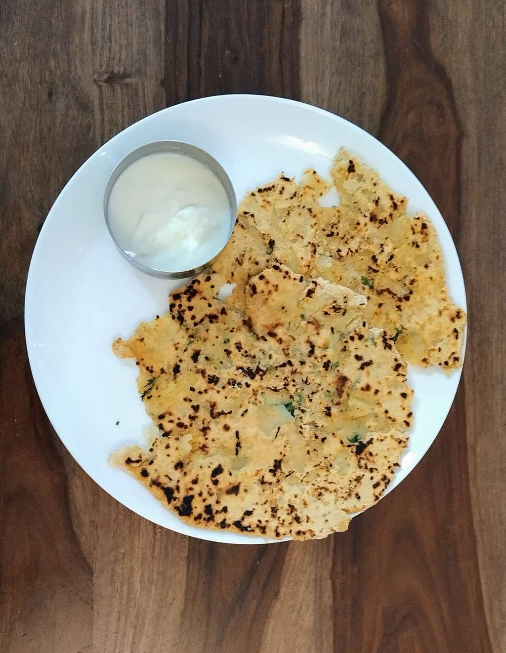 soyabean flour aloo paratha