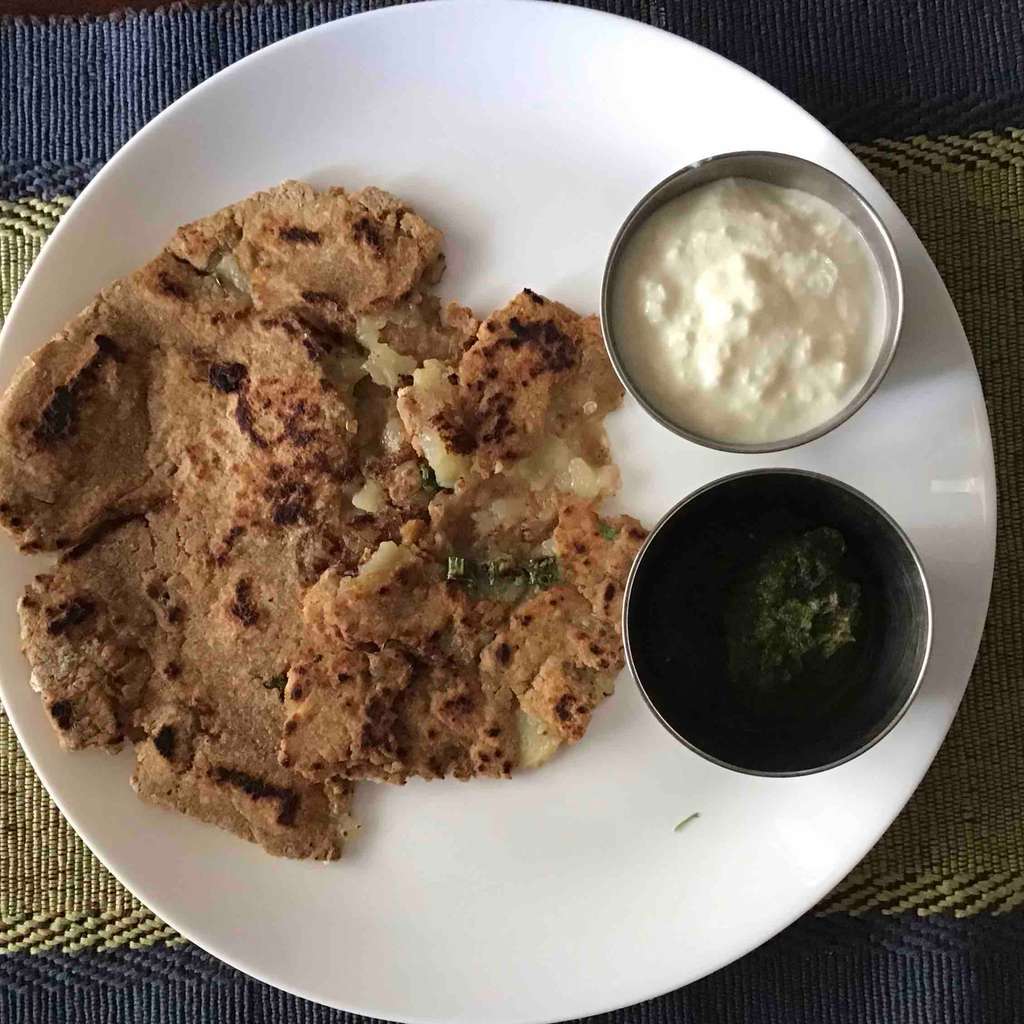 soya aaloo paratha