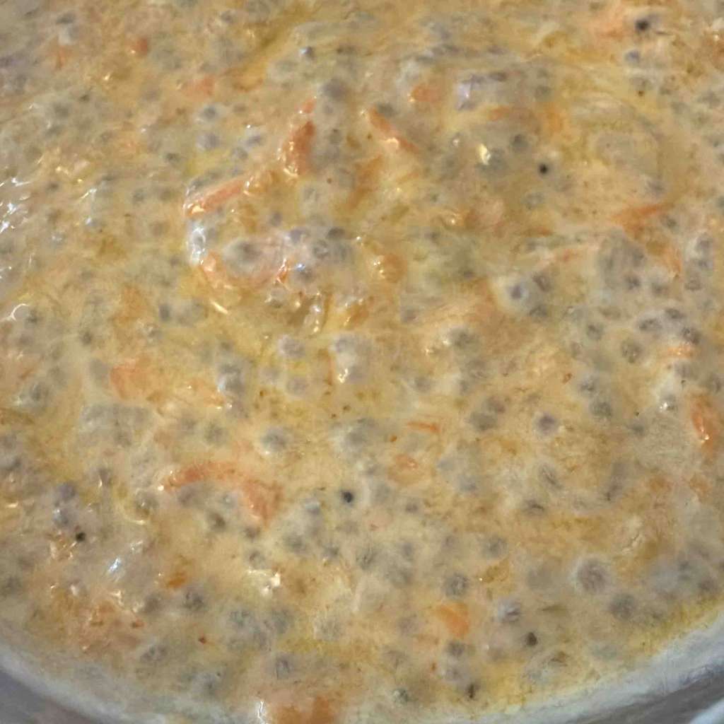 savoury chia seed pudding 