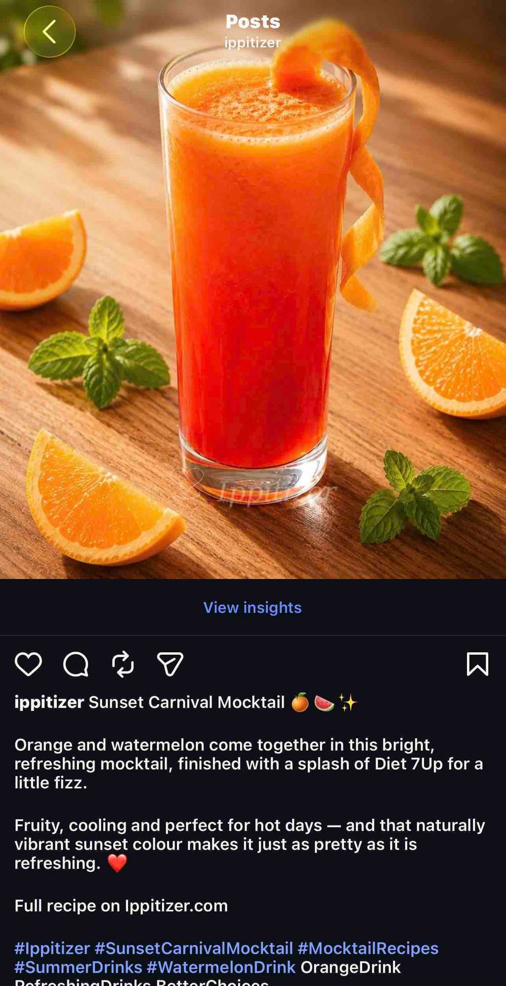 Sunset Carnival Mocktail