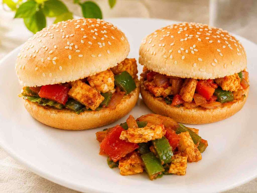 Peri peri paneer burger 