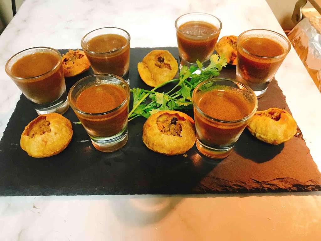 zero oil Pani puri