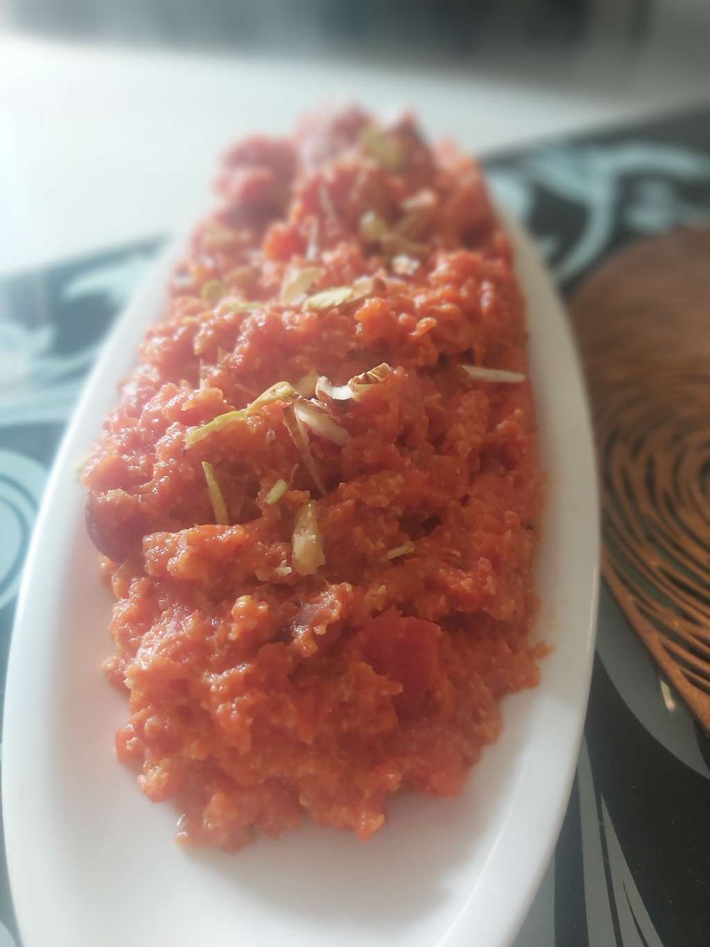No grate sugar free carrot halwa