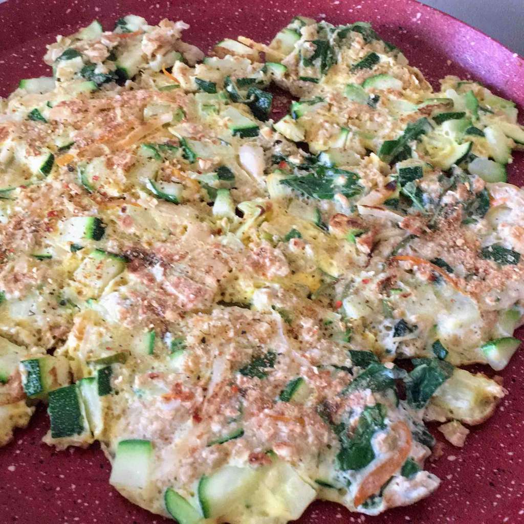 Oats zucchini egg chilla