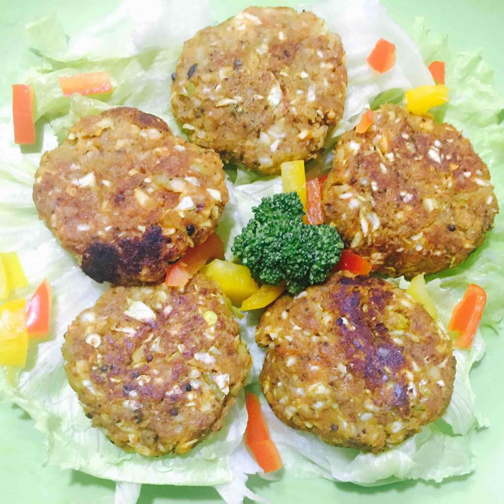 soya cabbage potato tikki 
