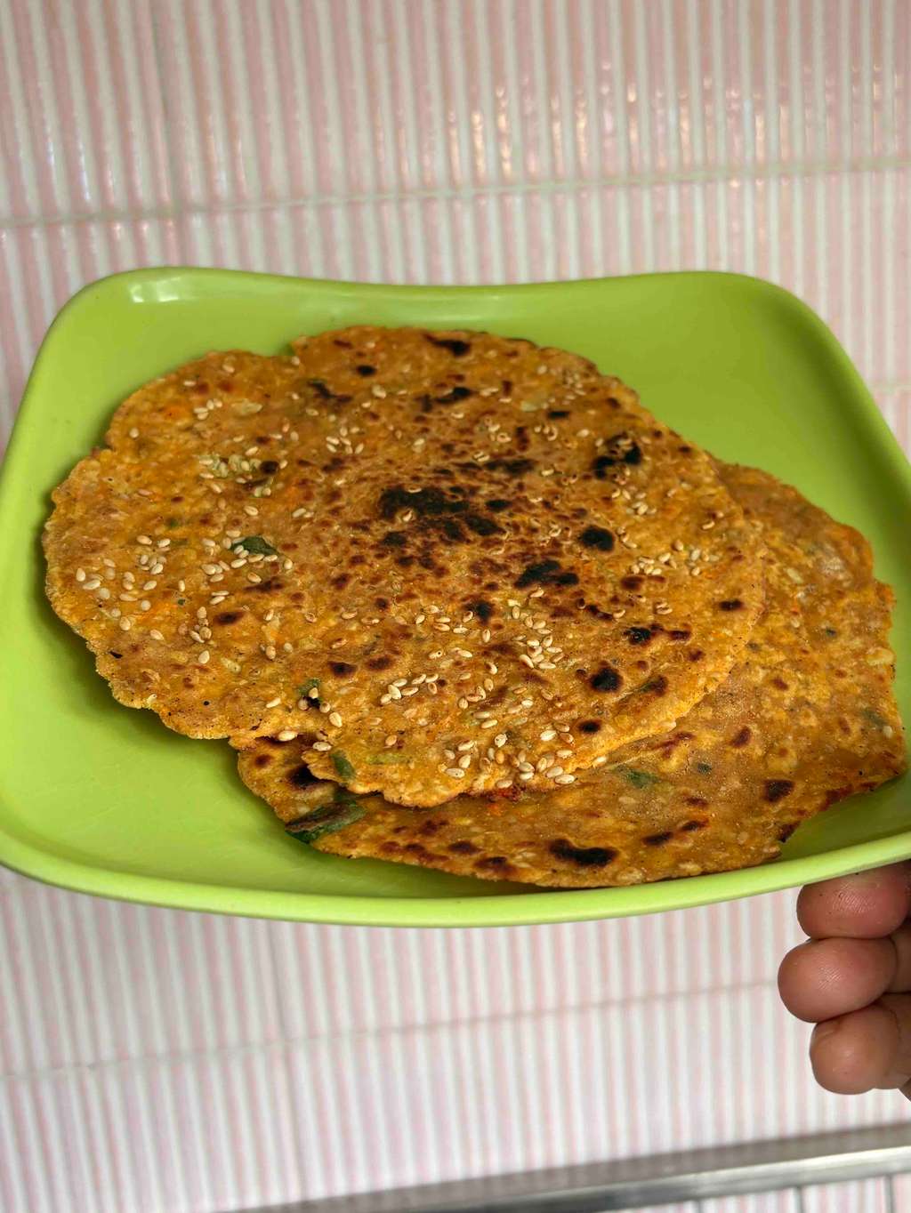 Schezwan egg paratha 