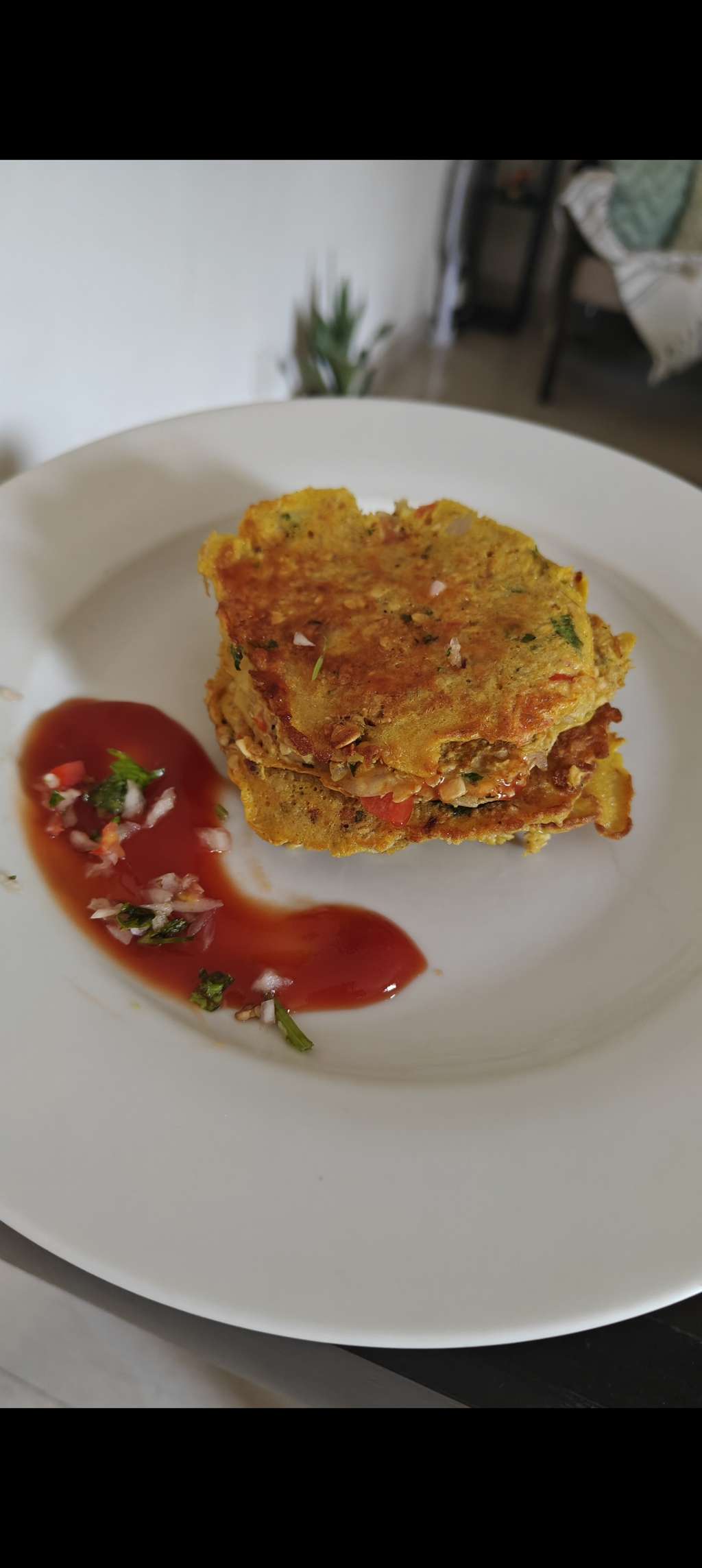 Oats Egg Chilla 