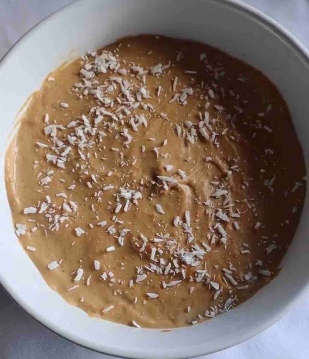 Banana blended oats.