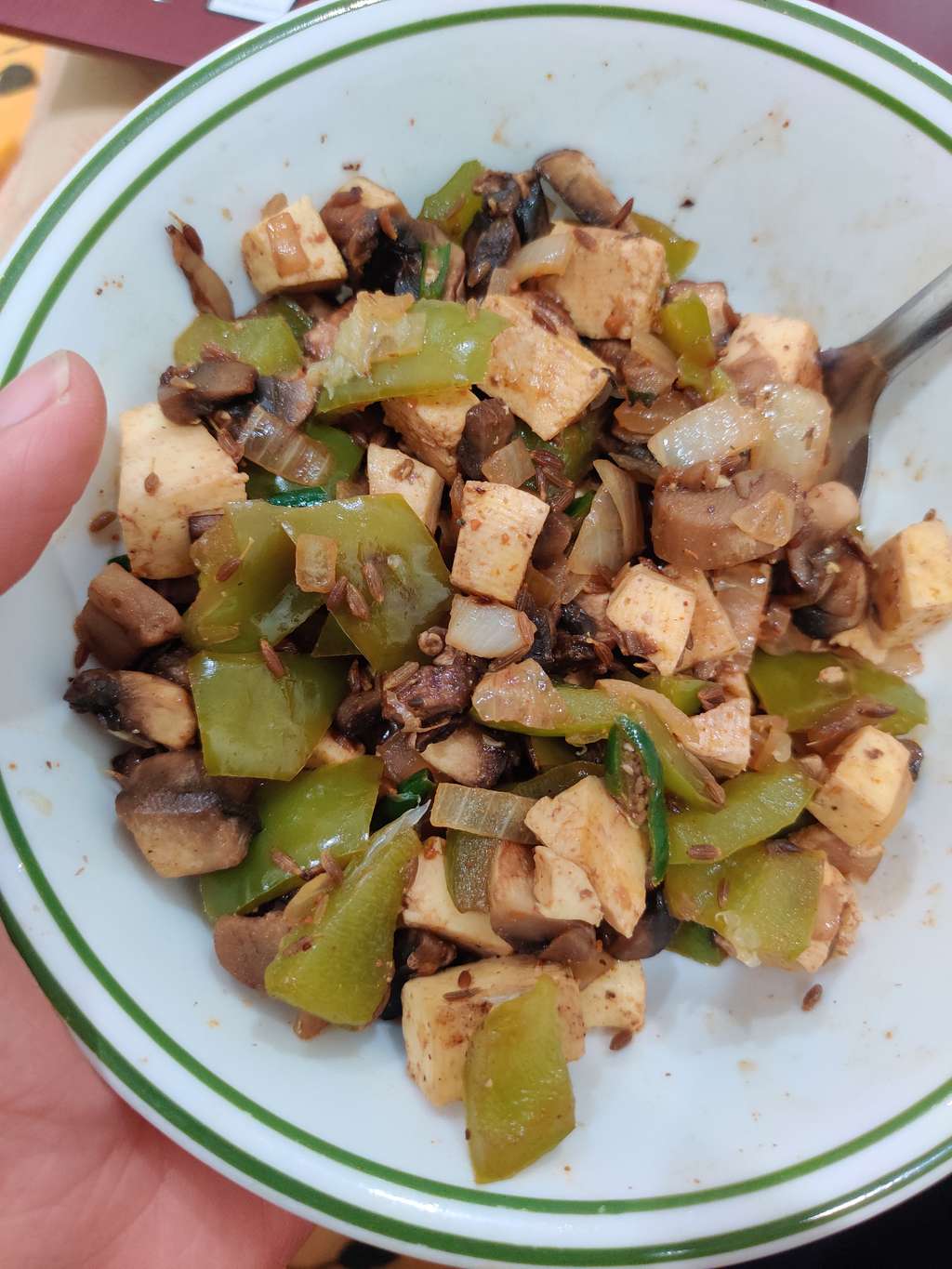 Sauteed vegetables with paneer