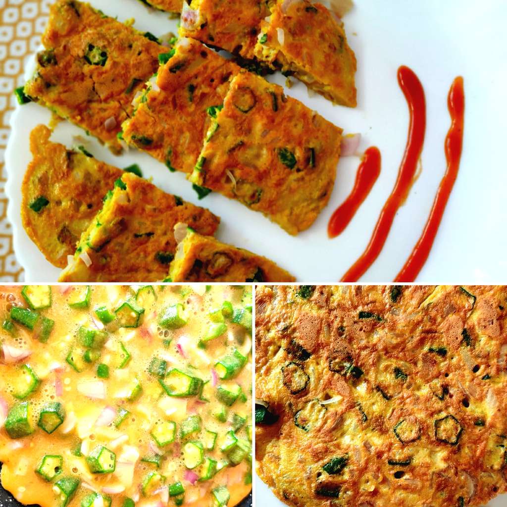 Bhindi Omlet