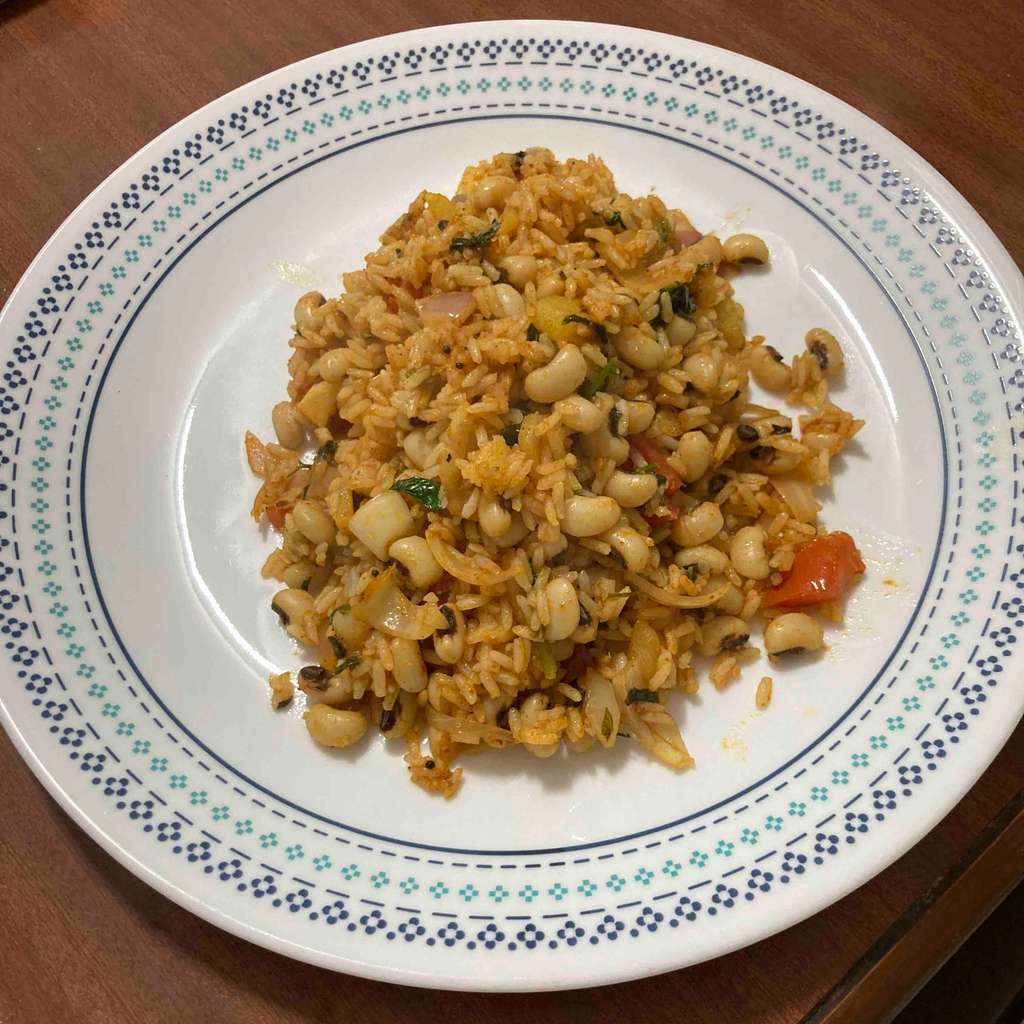 Black eye bean with rice