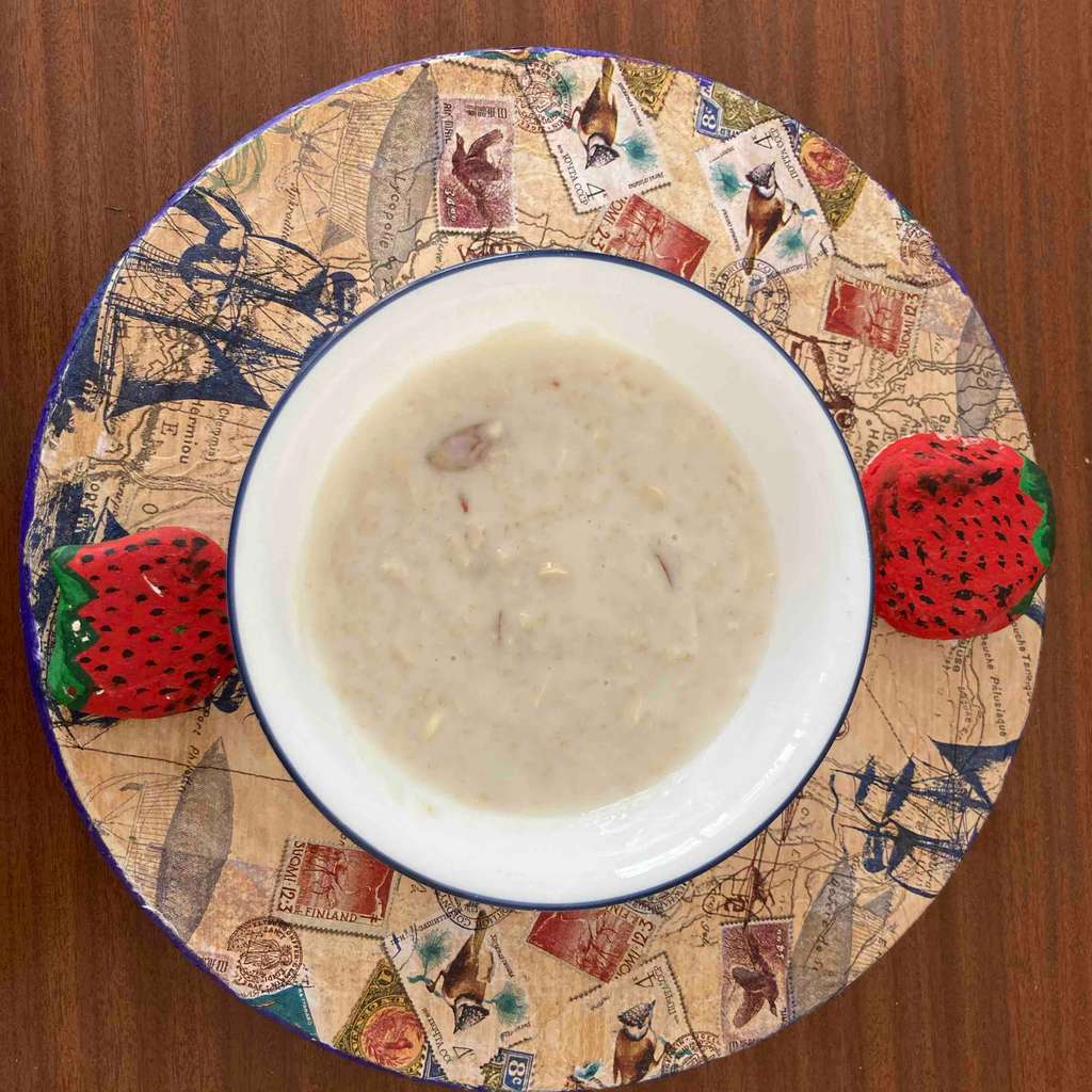 Oats with almonds and cashew and whey