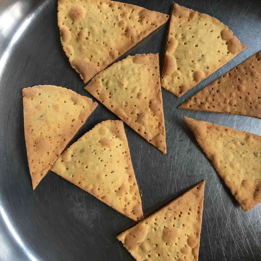 baked soya nacho chips