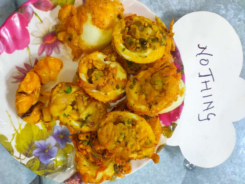 No Fry Egg Pakora