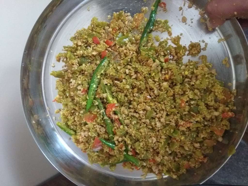 Soya granules poha