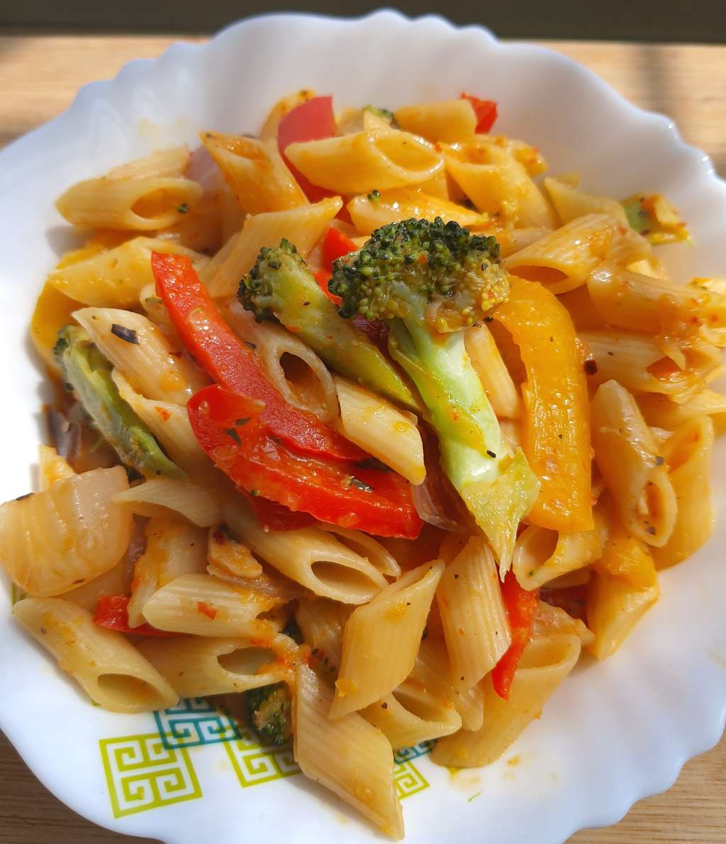 Loaded veggie pasta