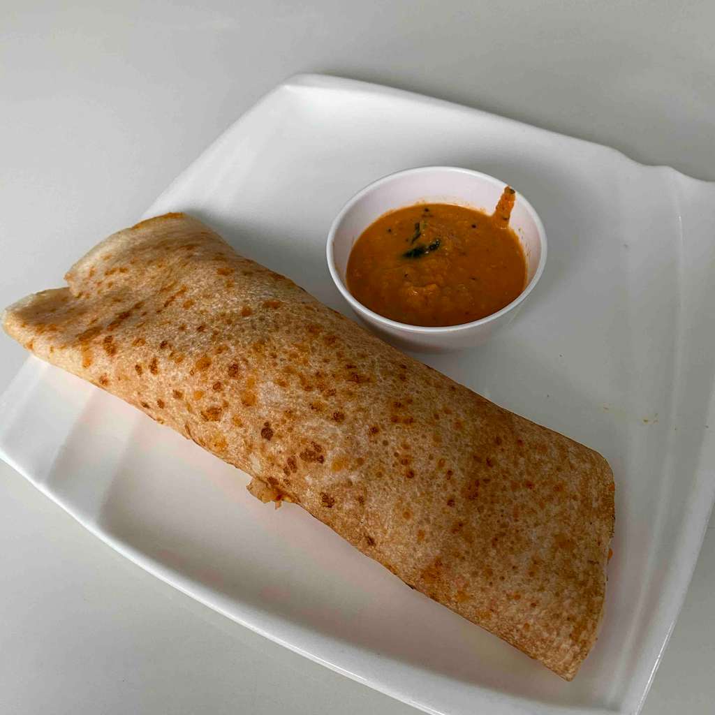Stuffed Egg Masala Burji Dosa 