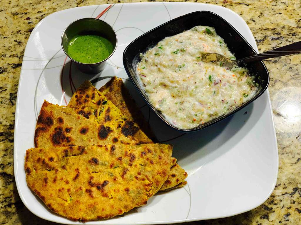 Oat Flour Paneer Paratha